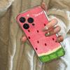 Applicable To iPhone17 ProMax Summer Watermelon Cartoon Space Phone Case Apple 16 Transparent 14/15 Niche