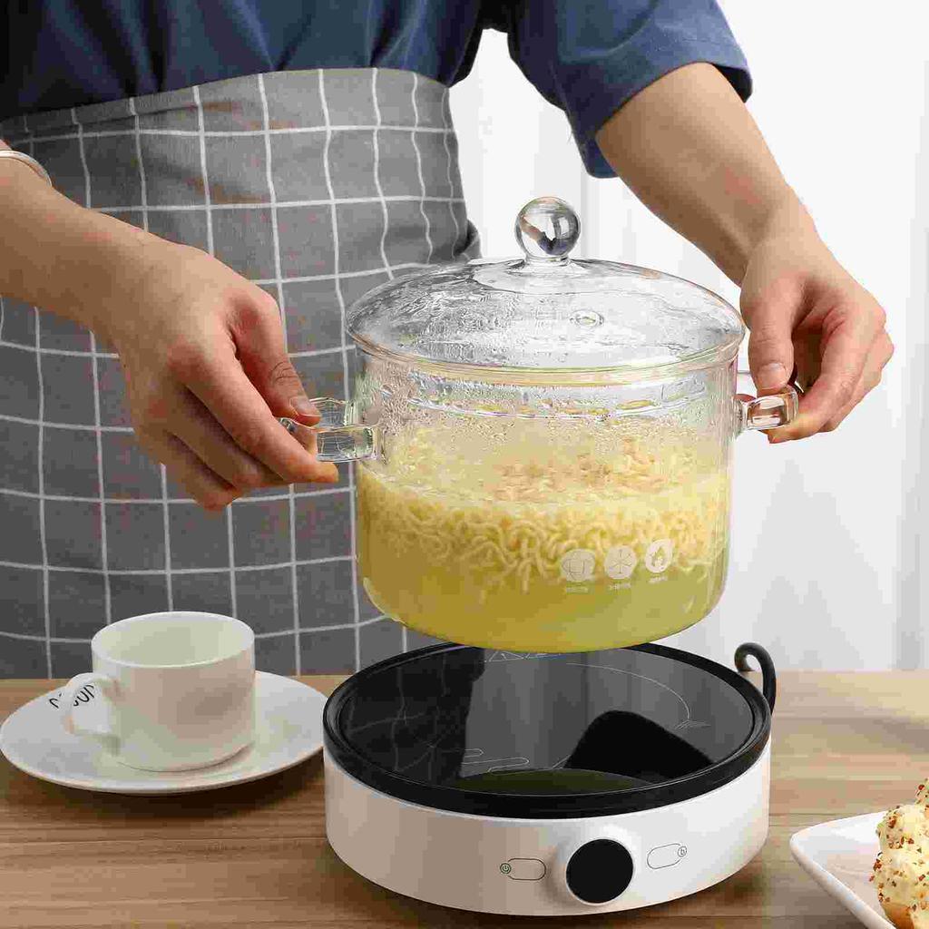 Ustensile de Gătit Crată de Sticlă Prin Friteuză de Borosilicat Înalt Oală Mare