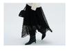 Elegant Women's French Mesh Layered Lace Skirt - New Spring Arrival, Mid-length with Wide Hem and Slimming Fluffy Design