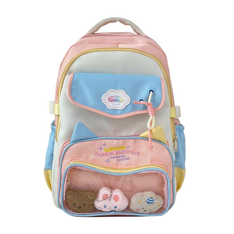 Schoolbag Japanese cute backpack small fresh junior high school student large capacity schoolbag high school student backpack college girl pain bag