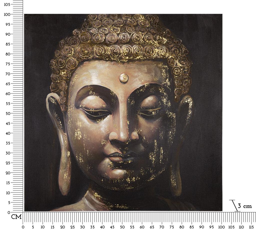 Handmade Wall Painting Buddha -B- Cm 100X3X100