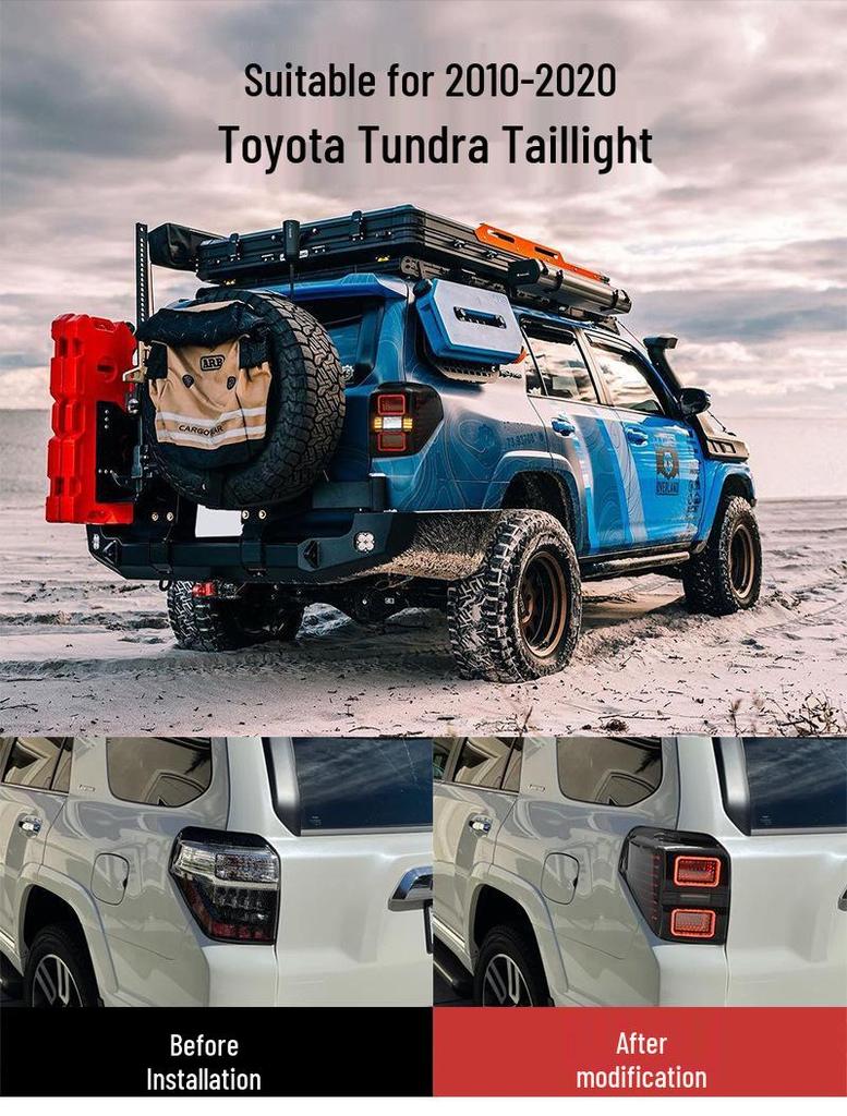 LED Taillight Assembly for Toyota 4Runner 2010-2020: Anti-Collision Lights