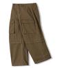 TRILLION Stone Washed Cargo Pocket Cotton Pants_Brown