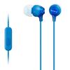 Smartphone Earphones with Microphone, Blue