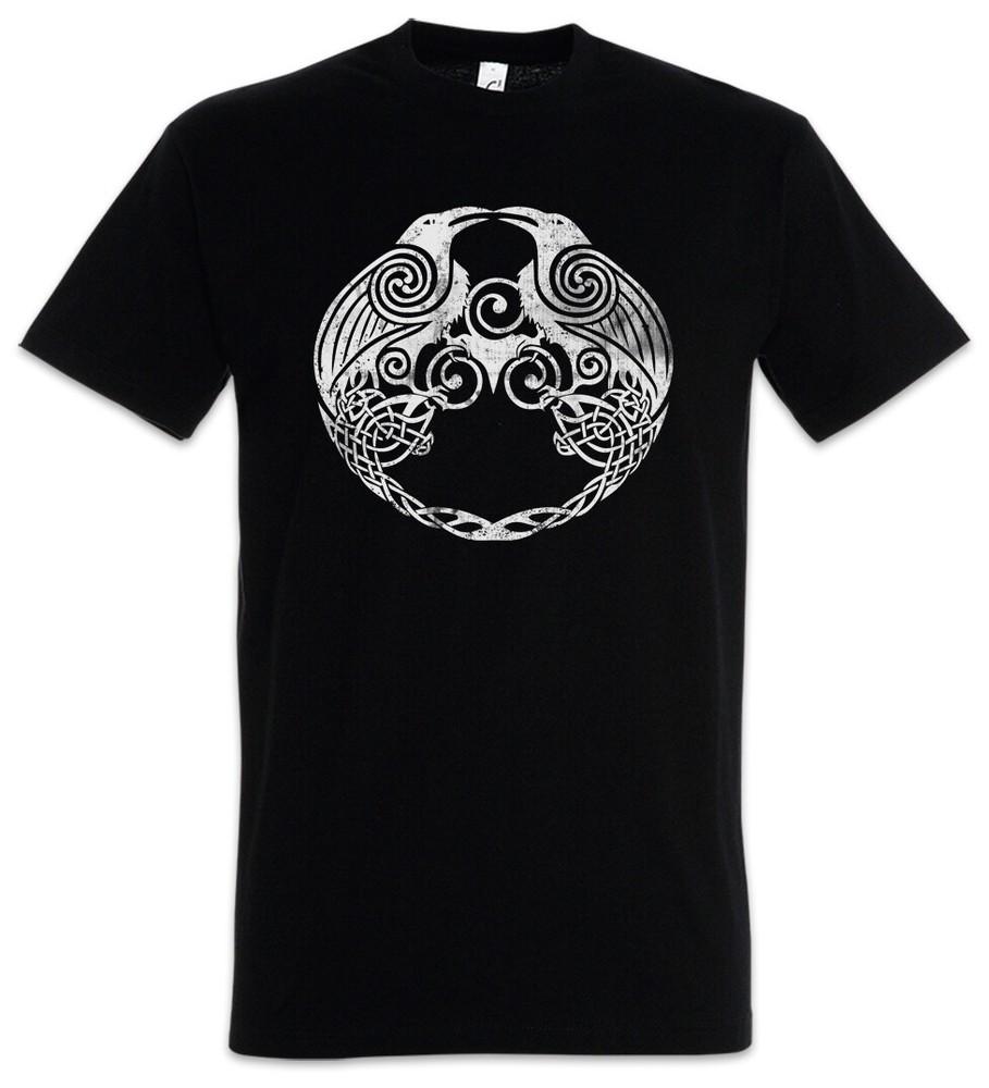 

Hugin And Munin II Men s T-Shirt Thor Mjölnir Loki Midgard Vikings Odhin Hugin XL