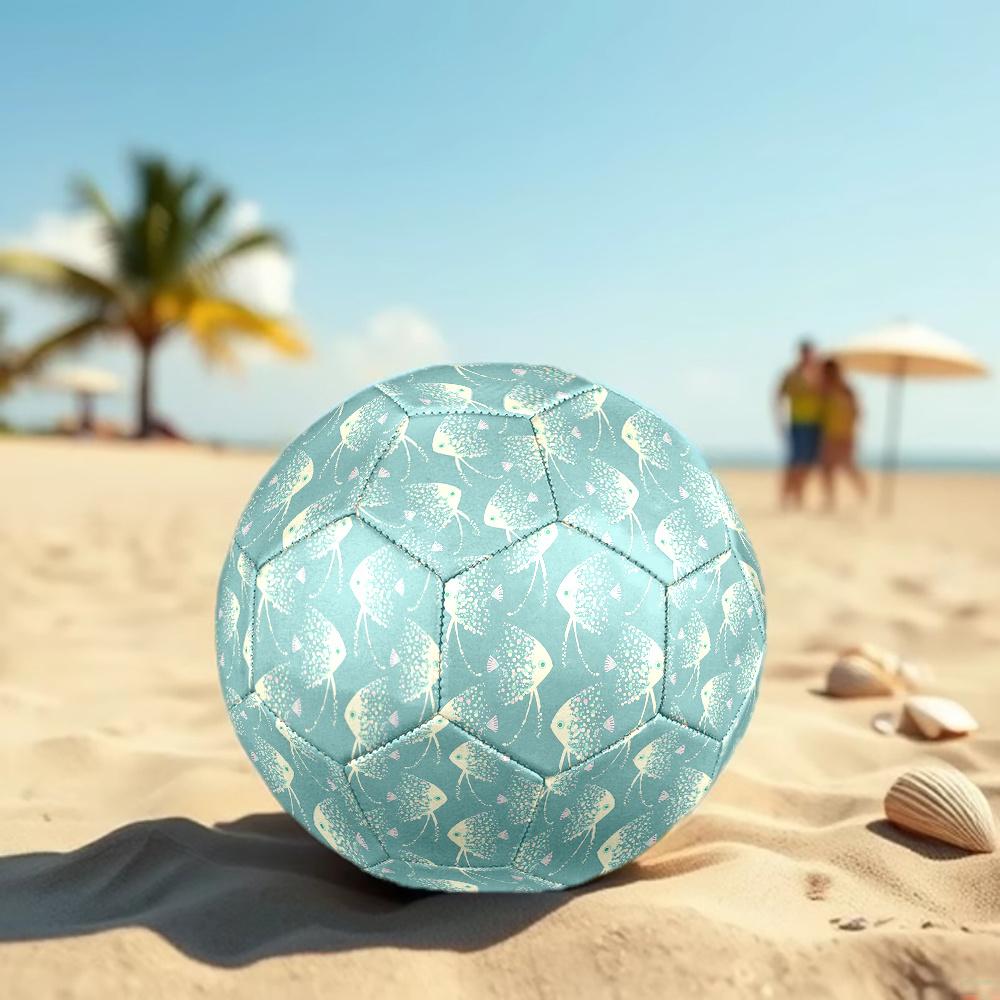 1PC Oceanic Bubbles Soccer Ball Size 5 Football Machine Sewn Indoor/Outdoor Universal Football Gift W109