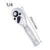 72-Tooth Dual Size Ratchet Wrench Short Handle, Compact Fast Efficient Auto Repair Tool, Ratcheting Spanner Car Mechanic Toolkit