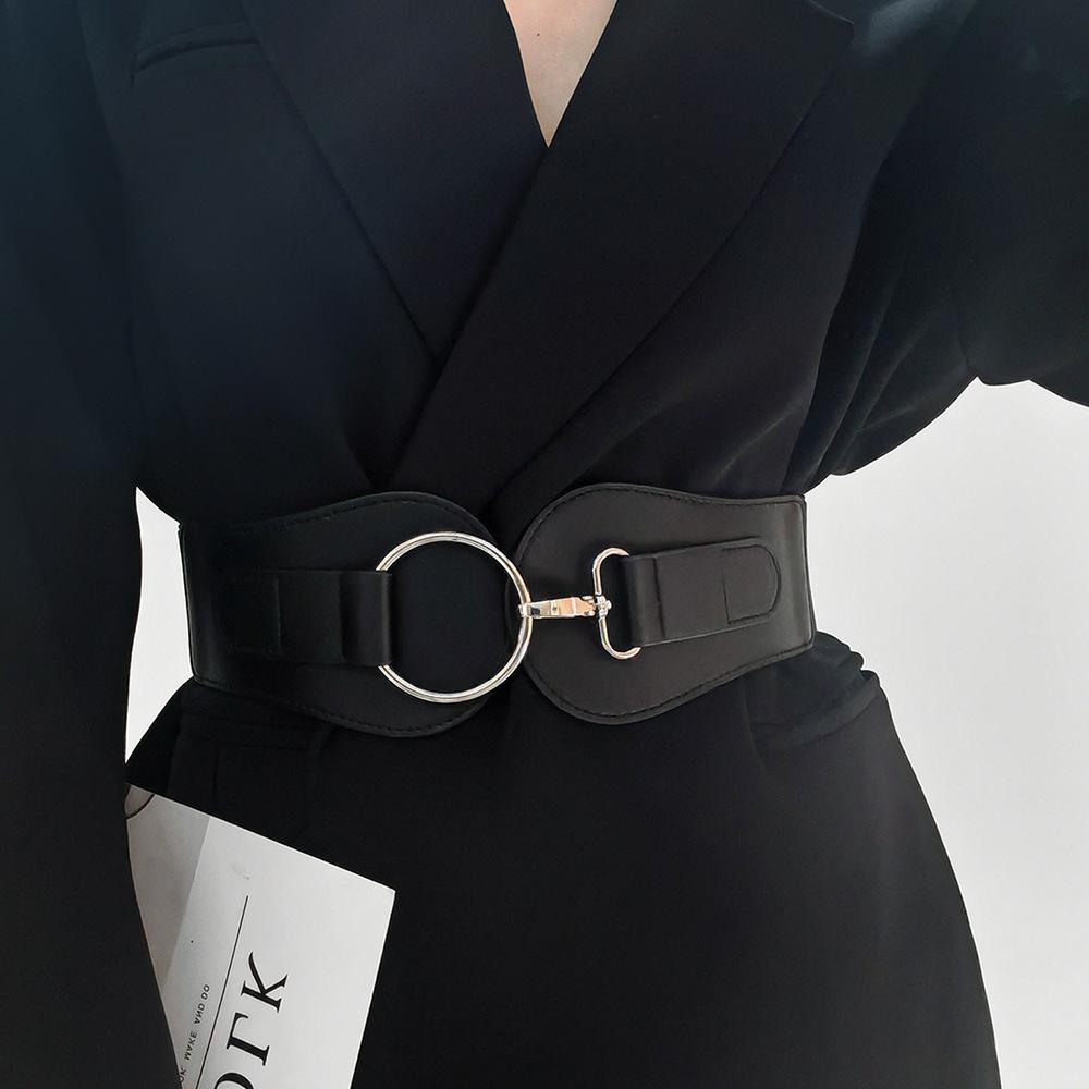 Wowen's Stretch Cummerbunds Autumn Embellished Dress Wide Waist Belt Waistband