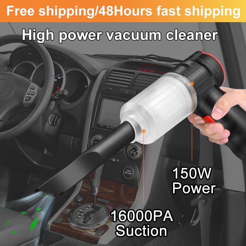 16000pa Wireless Vacuum Cleaner Portable Usb Rechargeable Handheld Automatic Vacuum Cleaner For Car Home Pet Mini Vacuum Cleaner