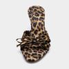 New Luxury Leopard Pattern Women's High Heel Sandals with Thin Heels Fashionable and Trendy Casual Sandals Classic Women's Shoes