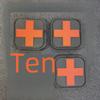 Tactical Medical Cross Velcro Armband - Red Cross Rescue Morale Patch