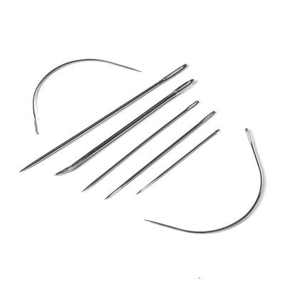 7 Pcs/set New Crafts Leather Canvas Hand Repair Sewing Needles Curved