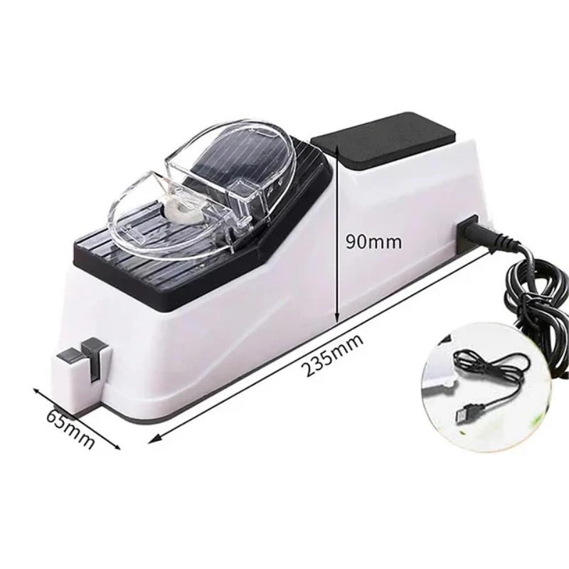 USB Electric Knife Sharpener-Fast and Automatic Sharpening for Kitchen Knives Tool Knife Scissor Sharpening