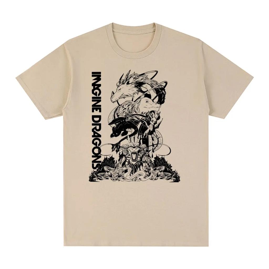 Imagine Dragons Vintage T-shirt Cotton Boyfriend Cool Fashionable Harajuku Men T Shirt New Tee Tshirt Womens Tops