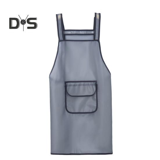 

Кухонные аксессуары Кухонный фартук с расширенными лямками Практичный быстросохнущий нагрудник для приготовления пищи чёрный