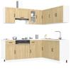 Kitchen Cabinet Set, Kalmar, 11-Piece, Sonoma Oak