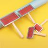 Stainless Steel Pet Brush with Wooden Handle - Detangling Comb and Cleaning Brush for Wool and Plush Toys