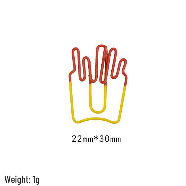 Two-Tone Irregular Metal Paper Clips for Office and Bookmarks
