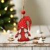 9Pcs Wooden Christmas Tree Hanging Decorations Handmade Elf Gnome Doll Ornaments Xmas Tree Home Holiday Decor