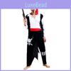 Stylish Pirate Costume For Men With Comfortable Skull Theme Made From High-quality Polyester