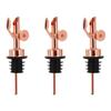 Automatic Closing Wine Pour Spouts 3Pcs Nonrust Steel Oil Dispenser For Kitchens Bar Universal Fit Drip Cover