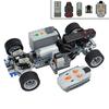 MOC High-Tech Drive Car Front Back Suspension Steering System Differential Kit Compatible Servo Motor Building Block Toy Brick