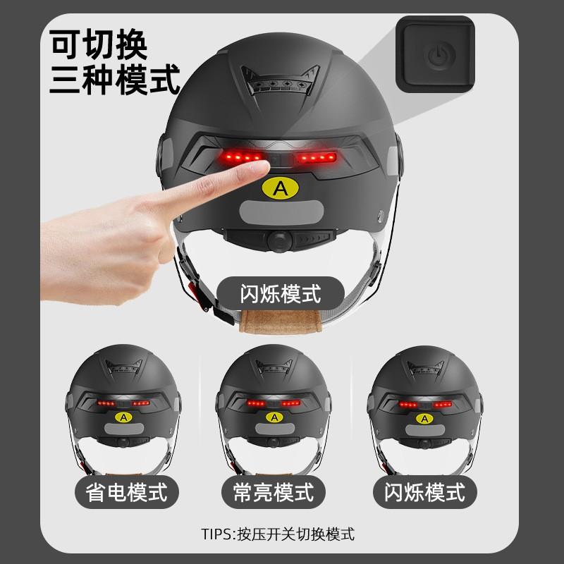 Smart LED Motorcycle Helmet Men Women ECE CCC Certified All-Season Electric Scooter Safety Gear