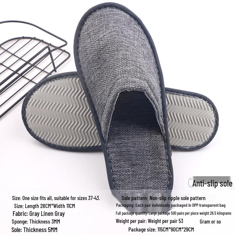 Yangge Disposable Hotel & Guest Slippers (10 Pairs)