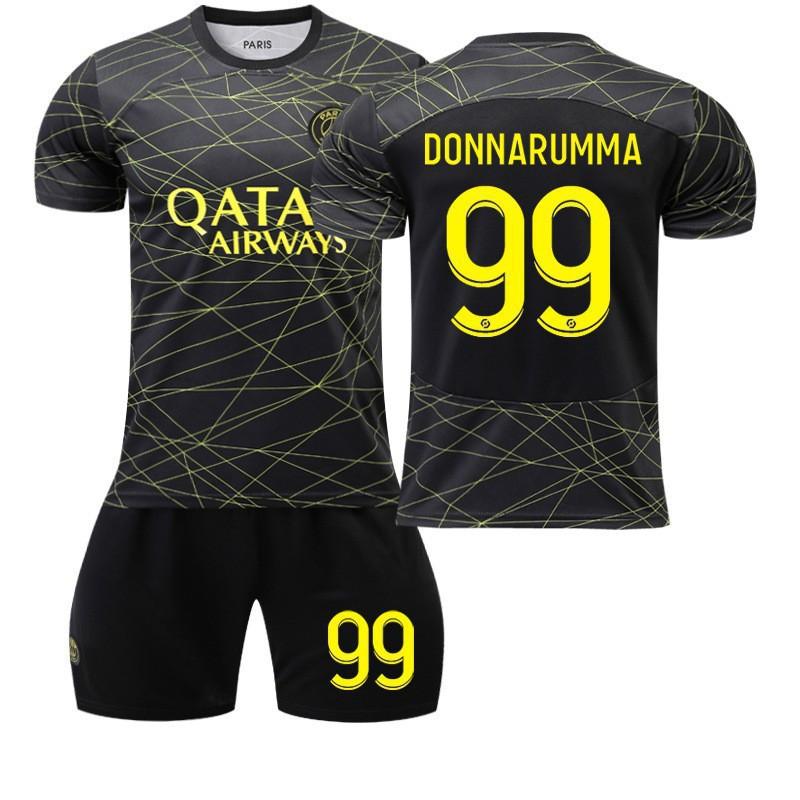22-23 Paris Three-away Football Jersey No. 30 10 Neymar 7 Mbabpe Black Gold Line
