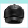 Men's Winter Pu Leather Hat For Warmth And Ear Protection Ideal For Casual Style