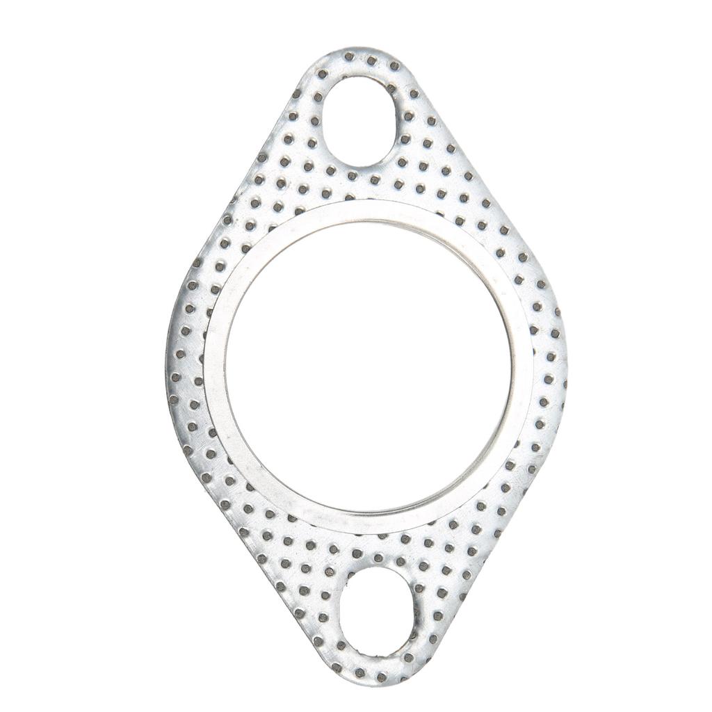 1.75in Exhaust Pipe Flange Gasket 2 Bolts Perforated Steel Universal for Turbo Elbows Down Pipes