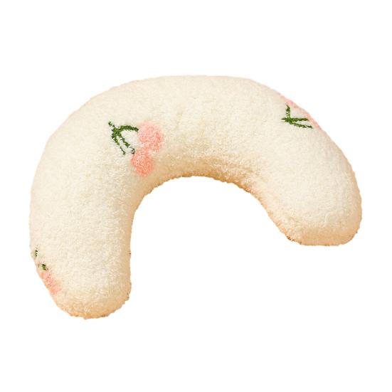 U-Shaped Cat Pillow for Cervical Support Small Soft Plush Sleeping Pad for Kittens Cats Comfortable Cushion for Deep Sleep & Anxiety Relief