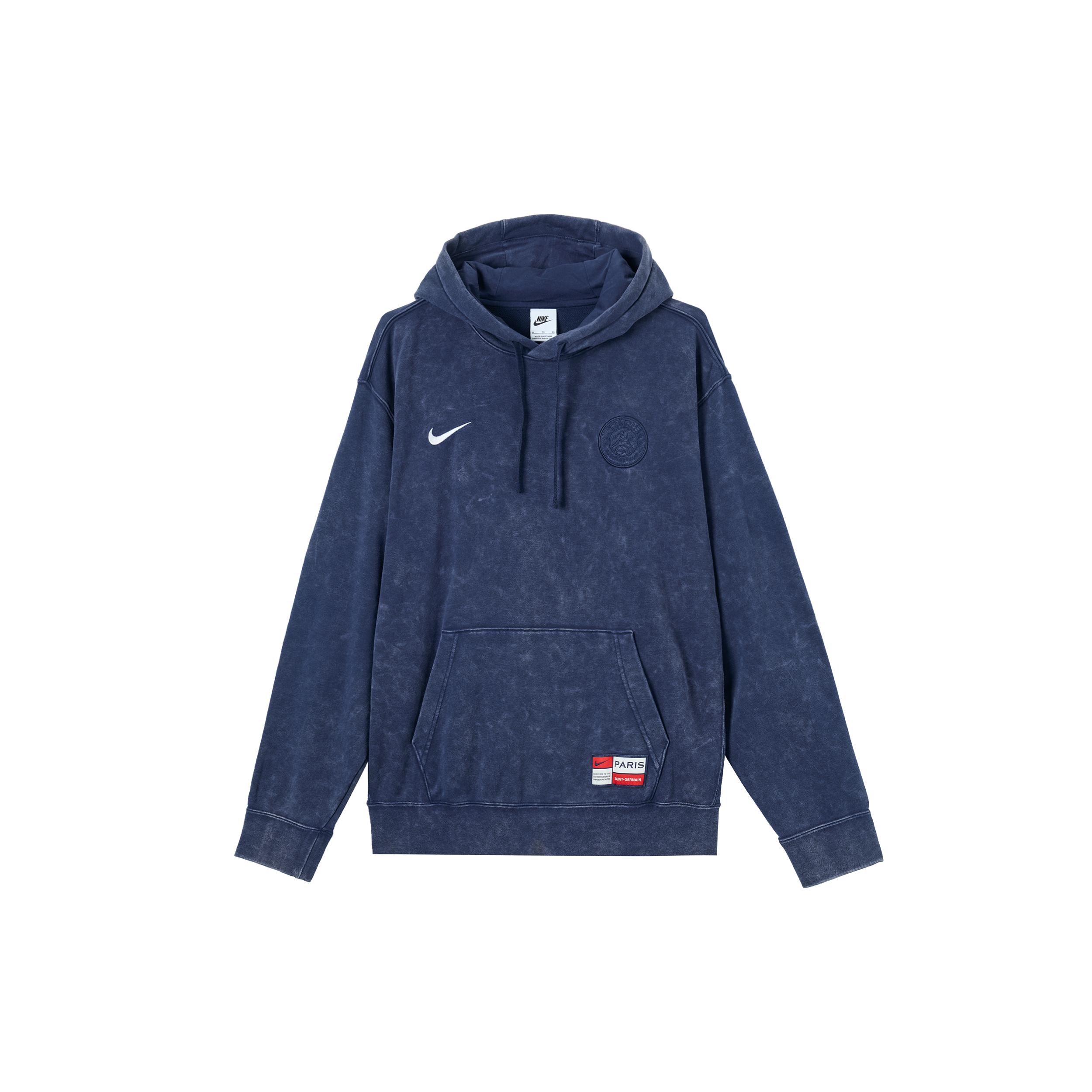 

New Nike Paris Saint Germain Club Men s Nike Soccer French Terry Pullover Hoodie FQ3005-410 XL