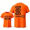 T-shirts Rétro pour Homme pour le 40ème Anniversaire: Fabriqué en 1986 Toutes les pièces d'origine Avant et 40 Édition Limitée Graphique Arrière T-shirts à Manches Courtes