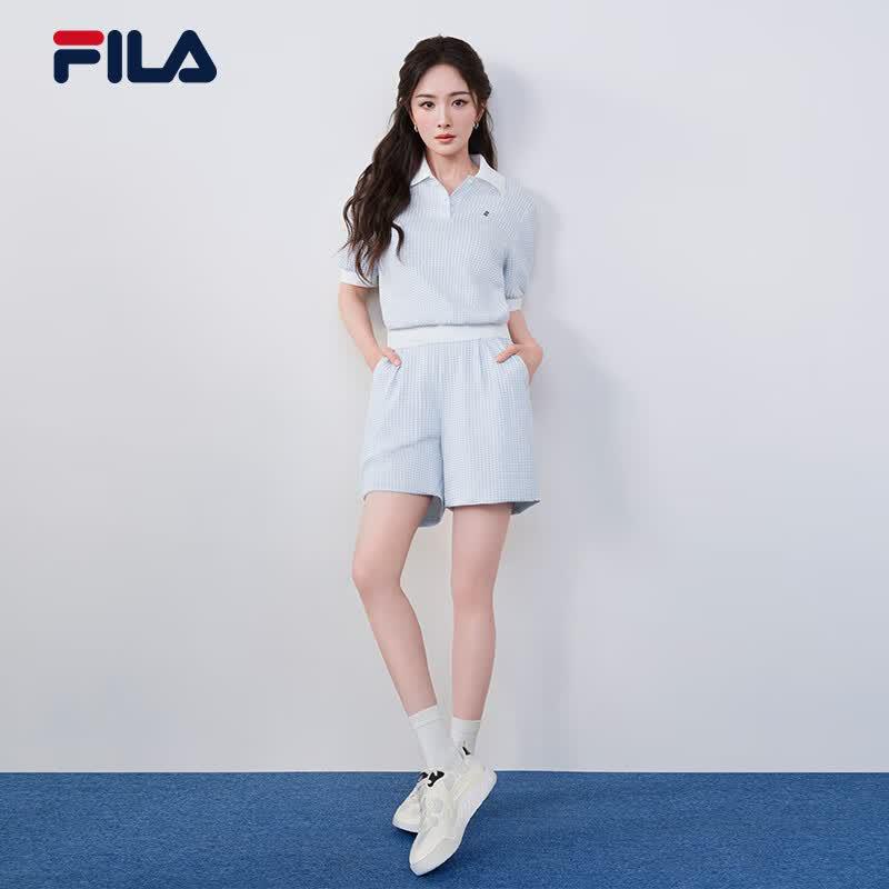 Fila Women's Summer Plaid Knit Shorts