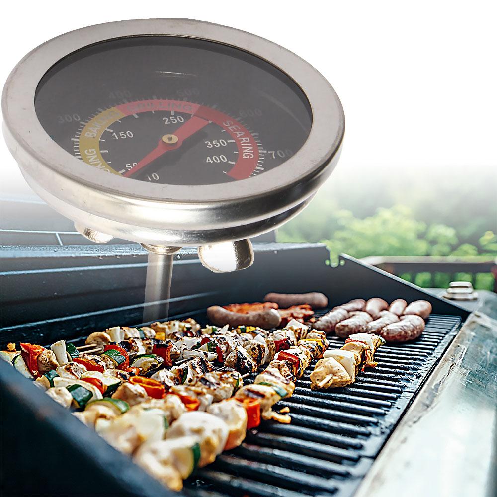 Stainless Steel Bbq Thermometer Pit Wood Smoker Thermometer Oven Grill Pit Thermometer Instant Read Thermometer Tools