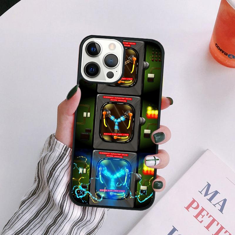 Back To the Future Flux Capacitor Phone Case For iPhone 14 13 12 16Pro Max 15 Mini  Plus X XS Max XR Cover Coque