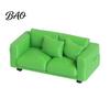 Kleine Dekorative Couch Miniatur-Couch, Winziges 2-Sitzer-Möbel Realistisches Mini-Zweisitzer-Sofa Maßstab für 1/12 Puppenhaus Wohnzimmer