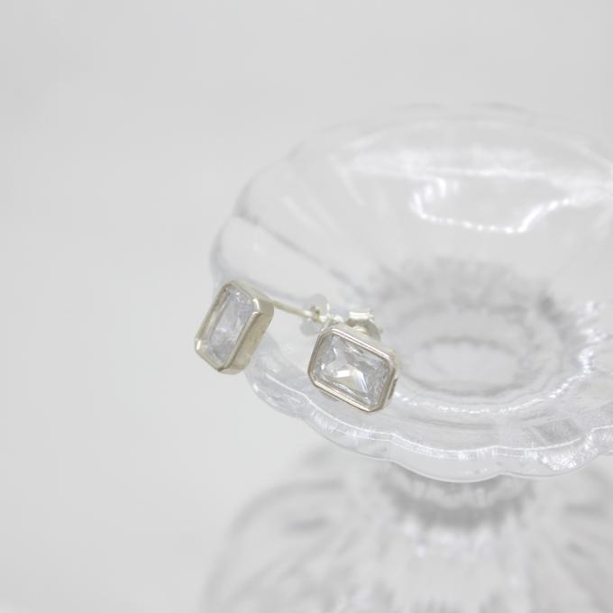 Custage Jewel Square Earrings