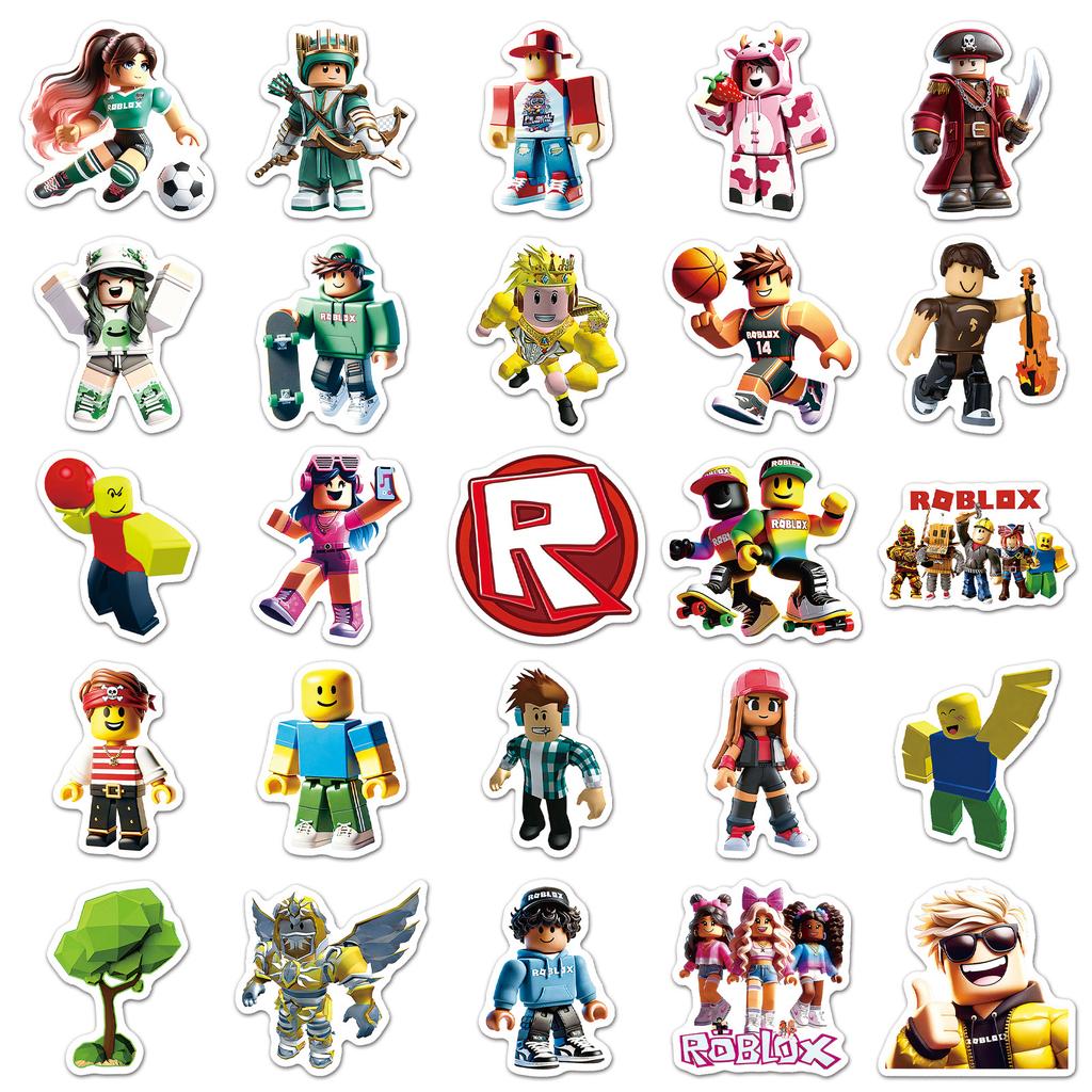 Стикеры Роблокс Roblox виниловые стикеры, наклейки для ноутбука, на телефон стикерпак наклейки набор наклейок 49 шт