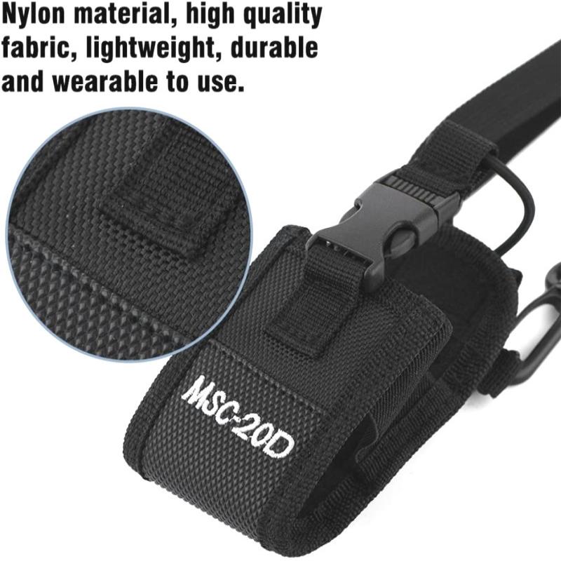 1 Set Two Way Radio Case With Adajustable Shoulder Strap Nylon Walkie Talkie Holder Pouch Bag For Uv-5R Bf-888S