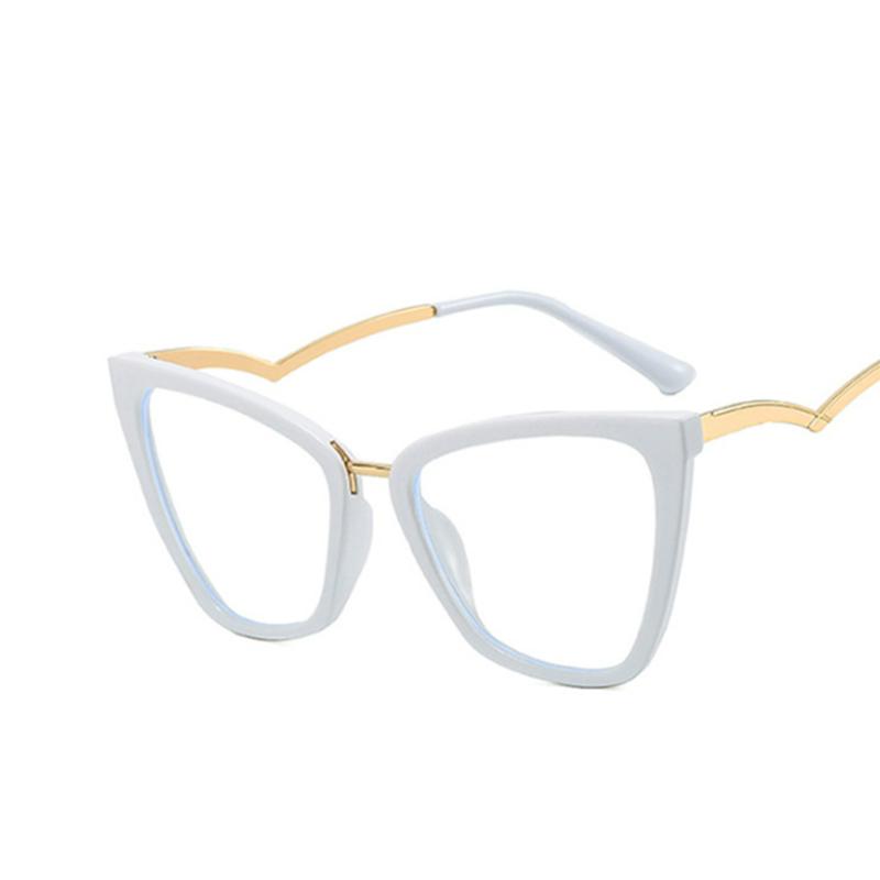Oversize Cat Eyes Frame Clear Lens Glasses Women Men Myopia Nerd Spectacles Degree -0.5 -1.0 -2.0 -3.0 -4.0 To -6.0