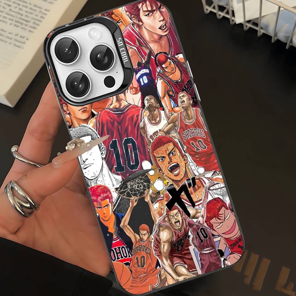 Japanese S-SLAM D-DUNK Phone Case For IPhone 17 16 Plus Pro Max 15 14 13 12 11 Matte Colorful Covers