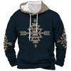 Mens Casual Fleece Hoodie 3D Print Sports Sweatshirt Loose Fit Youth