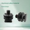 1/4 Camera Hot Shoe Mount with 3/8 Cold Shoe Adapter, 5/8 Adapter Base & Tripod Head Extension Screw for Flash Stand Base