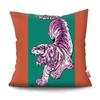 Simple Retro Tiger Head throw pillow cover with short plush print for living room sofa decoration cushion cover pillow covers
