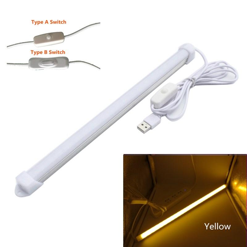 USB LED Tube Light 5V 2835 SMD LED Lamp 32CM 52cm Rigid Strip Light Bulb Bar Reading Book Desk Lamp Night Light Ultrathin Closet