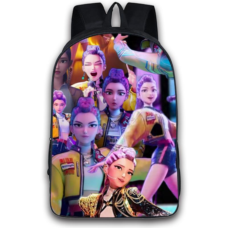 

K-Pop Мисливець на відьом Студент Шкільний рюкзак Рюкзак Мультяшний Милий Універсальний Для учня початкової школи Рюкзак великої місткості