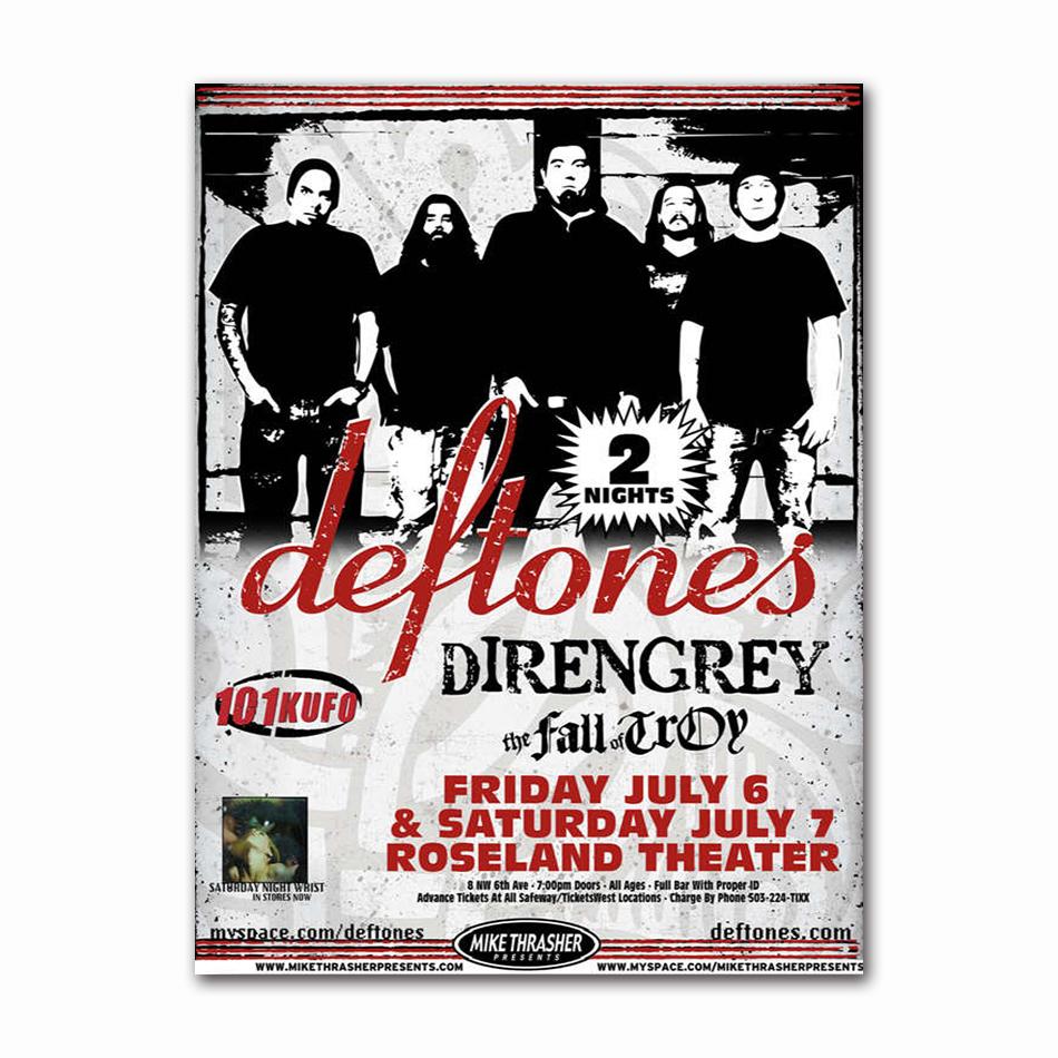 Deftones Wokalista Muzyka Album Płótno Malowanie Sztuka Nowoczesna Plakat Popularny Zespół Vintage Druk Obrazy Ścienne do Dekoracji Salonu