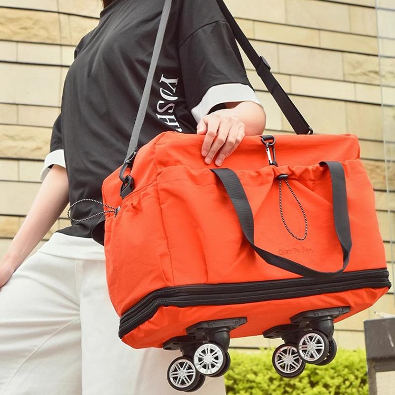 Handbag Large-capacity Short-distance Travel Bag Female Travel Pending Delivery Storage Duffel Bag Sports with Wheels Fitness Bag Male